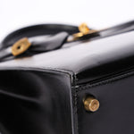 Hermès Kelly 32 Noir Box GHW