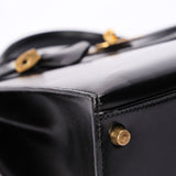 Hermès Kelly 32 Noir Box GHW
