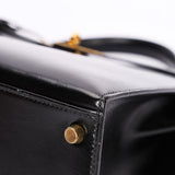 Hermès Kelly 32 Noir Box GHW
