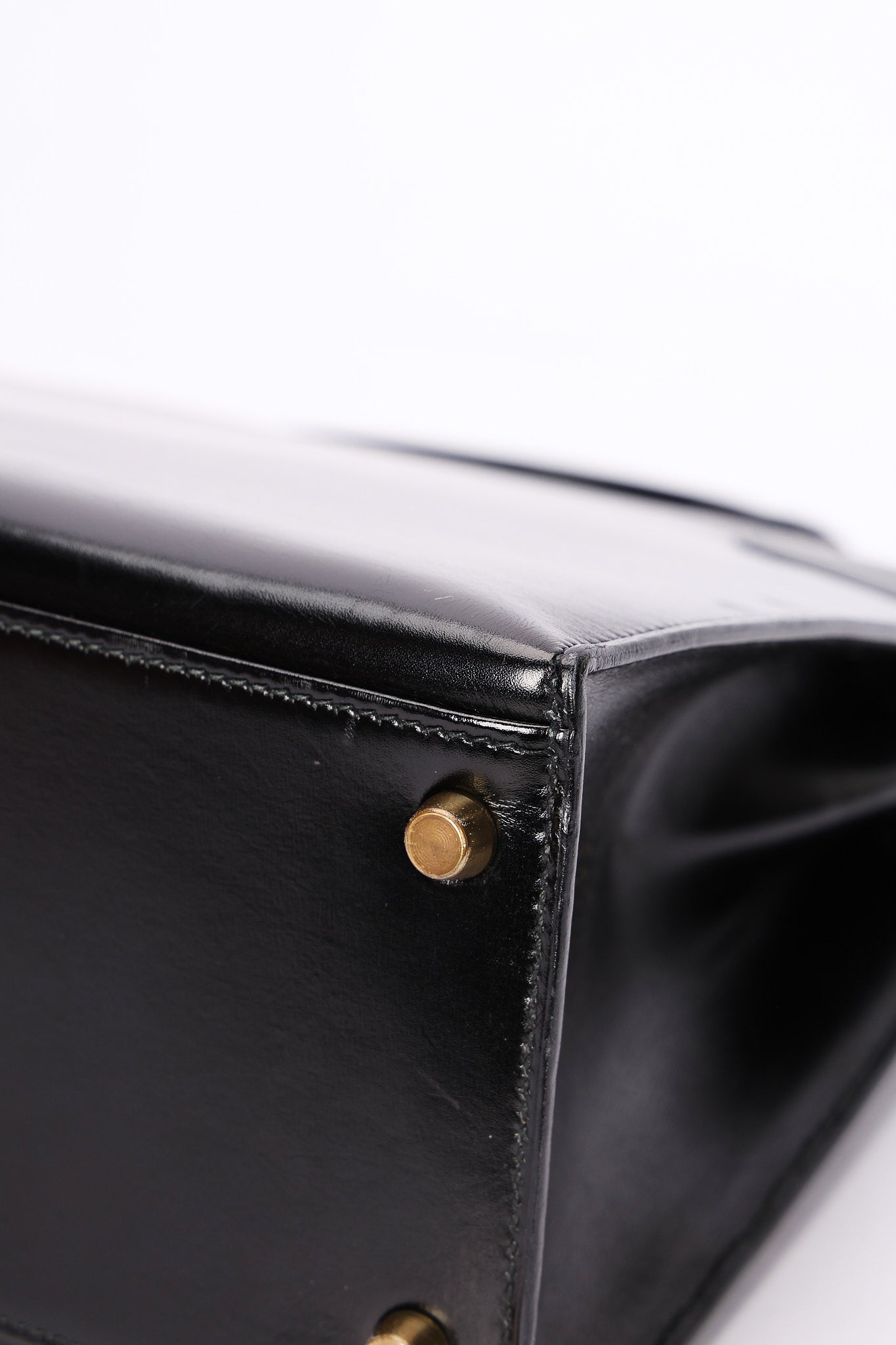 Hermès Kelly 32 Noir Box GHW