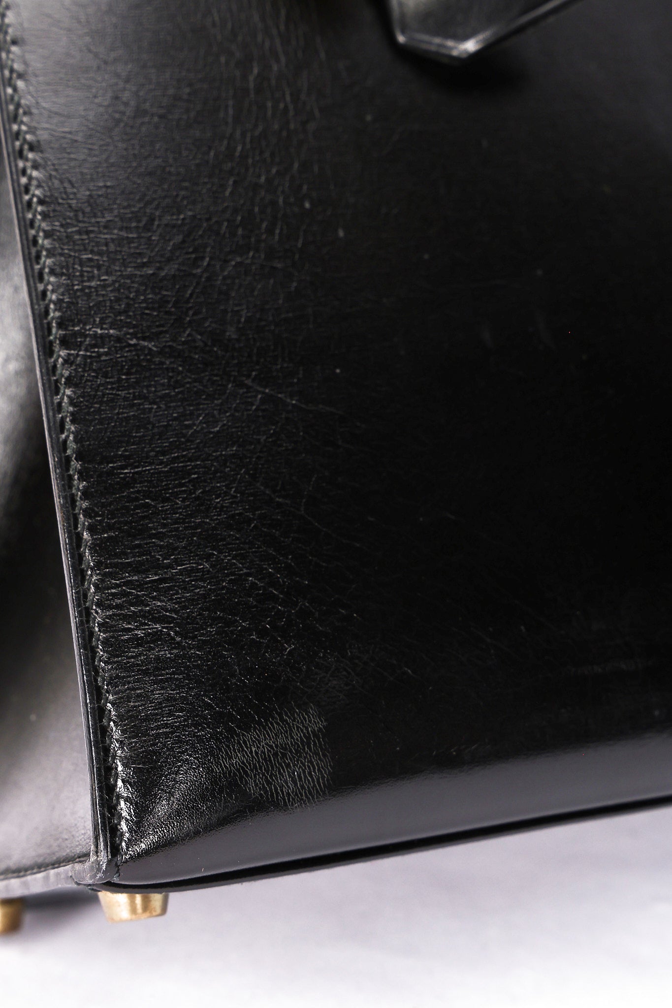 Hermès Kelly 32 Noir Box GHW