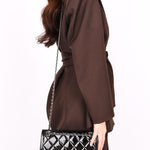 Chanel Small Coco Shine Flap Black Patent SHW