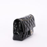 Chanel Small Coco Shine Flap Black Patent SHW