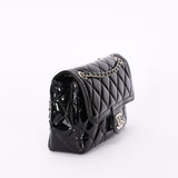 Chanel Small Coco Shine Flap Black Patent SHW