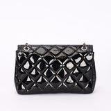 Chanel Small Coco Shine Flap Black Patent SHW