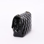 Chanel Small Coco Shine Flap Black Patent SHW