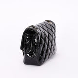 Chanel Small Coco Shine Flap Black Patent SHW
