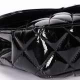 Chanel Small Coco Shine Flap Black Patent SHW