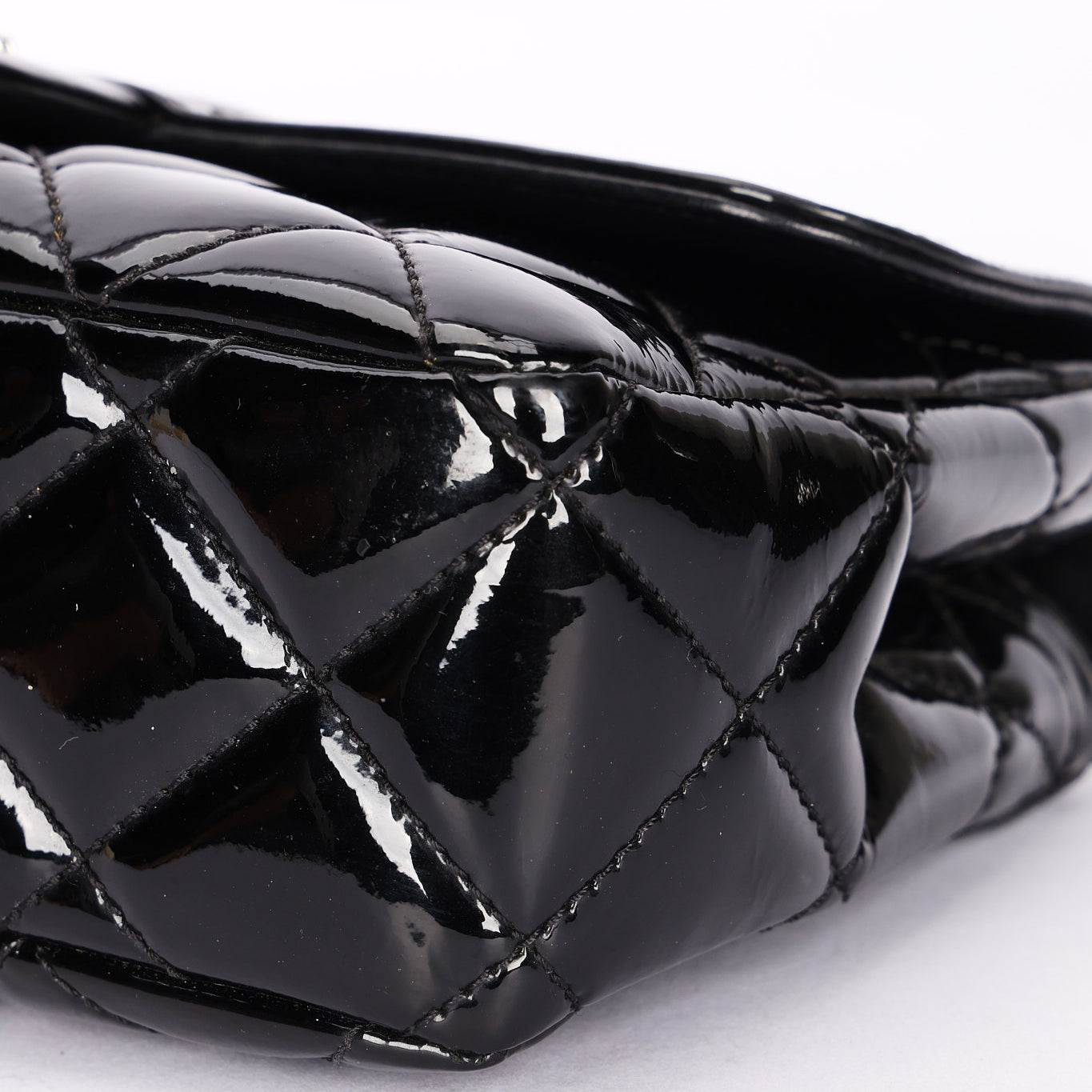 Chanel Small Coco Shine Flap Black Patent SHW