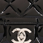 Chanel Small Coco Shine Flap Black Patent SHW