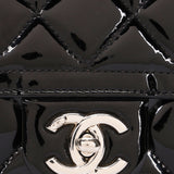 Chanel Small Coco Shine Flap Black Patent SHW