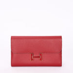 Hermès Constance Long Wallet (color) Clemence GHW