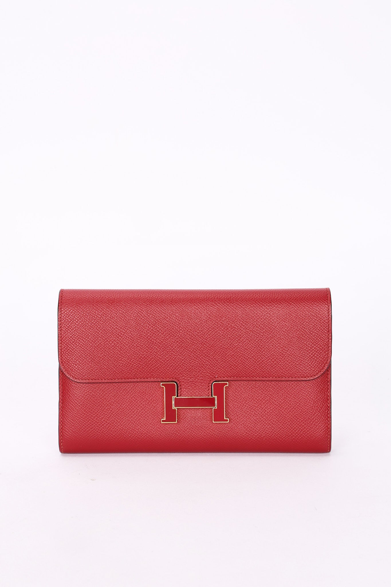 Hermès Constance Long Wallet (color) Clemence GHW