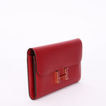 Hermès Constance Long Wallet (color) Clemence GHW