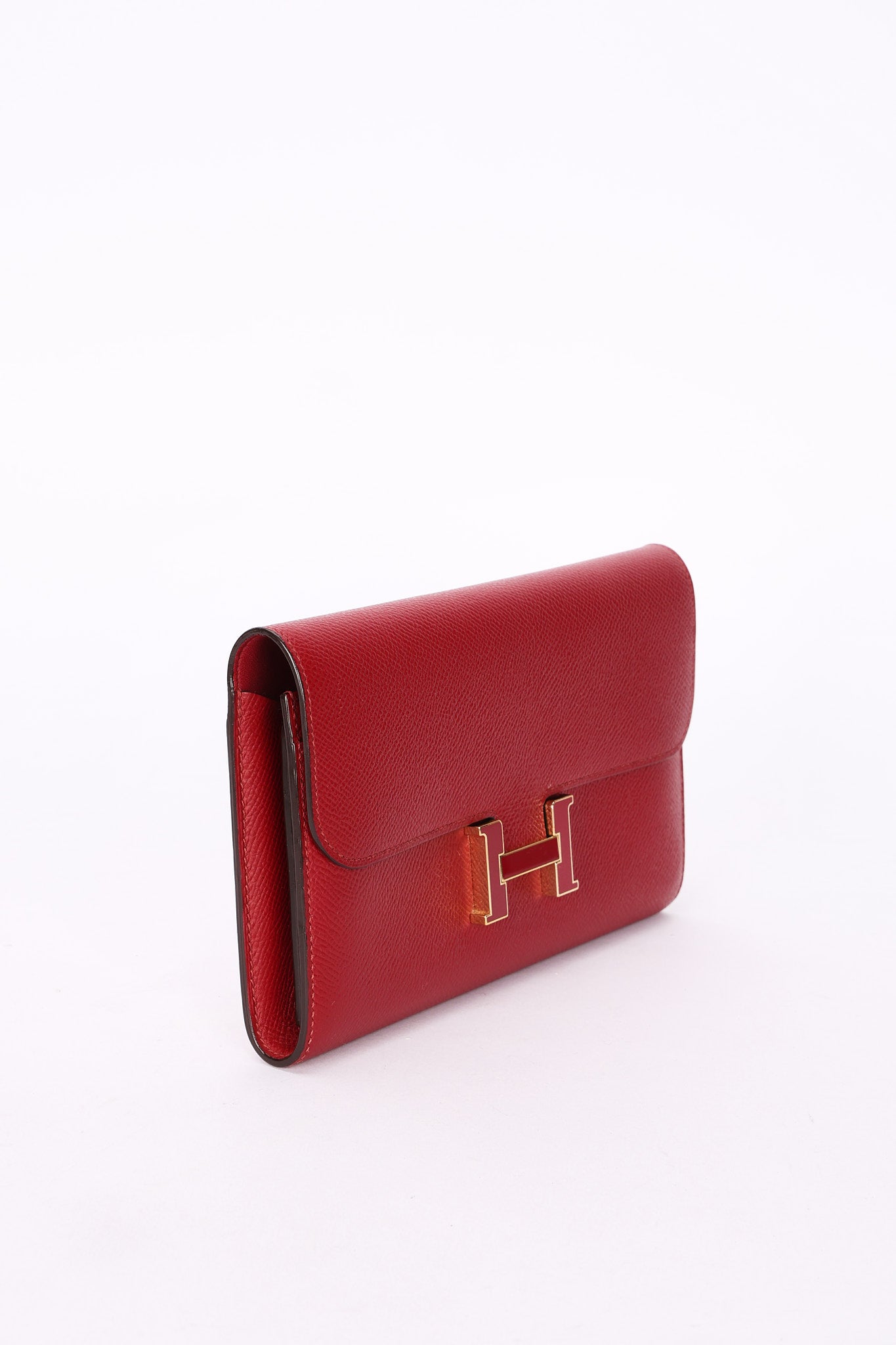 Hermès Constance Long Wallet (color) Clemence GHW