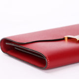 Hermès Constance Long Wallet (color) Clemence GHW