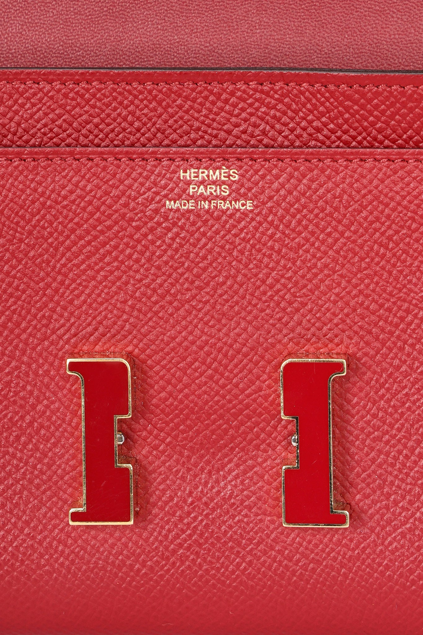 Hermès Constance Long Wallet (color) Clemence GHW