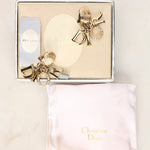 Dior Letter Logo Crystal Clip-On Earrings