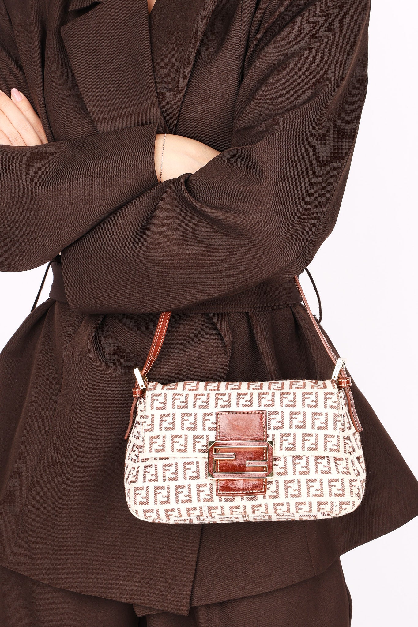 Fendi Zucchino Baguette GHW
