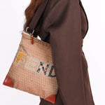 Fendi Zucchino Patchwork Crossbody Bag