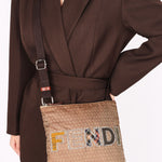Fendi Zucchino Patchwork Crossbody Bag