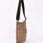 Fendi Zucchino Patchwork Crossbody Bag