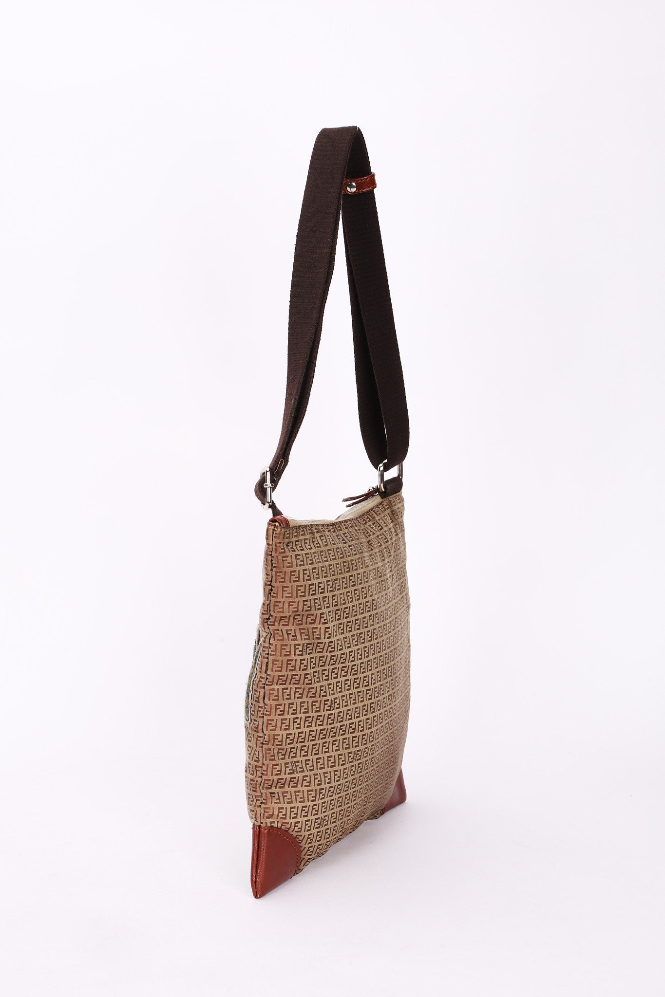Fendi Zucchino Patchwork Crossbody Bag
