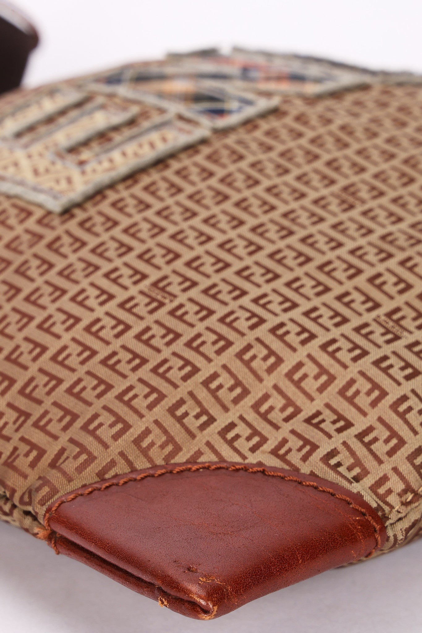 Fendi Zucchino Patchwork Crossbody Bag