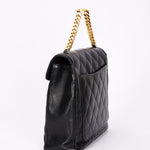 Chanel CC Chain Top Handle Bag Black Lambskin GHW