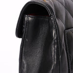 Chanel CC Chain Top Handle Bag Black Lambskin GHW