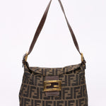 Fendi Zucca Double Flap Baguette GHW