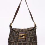 Fendi Zucca Double Flap Baguette GHW