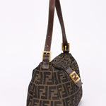 Fendi Zucca Double Flap Baguette GHW