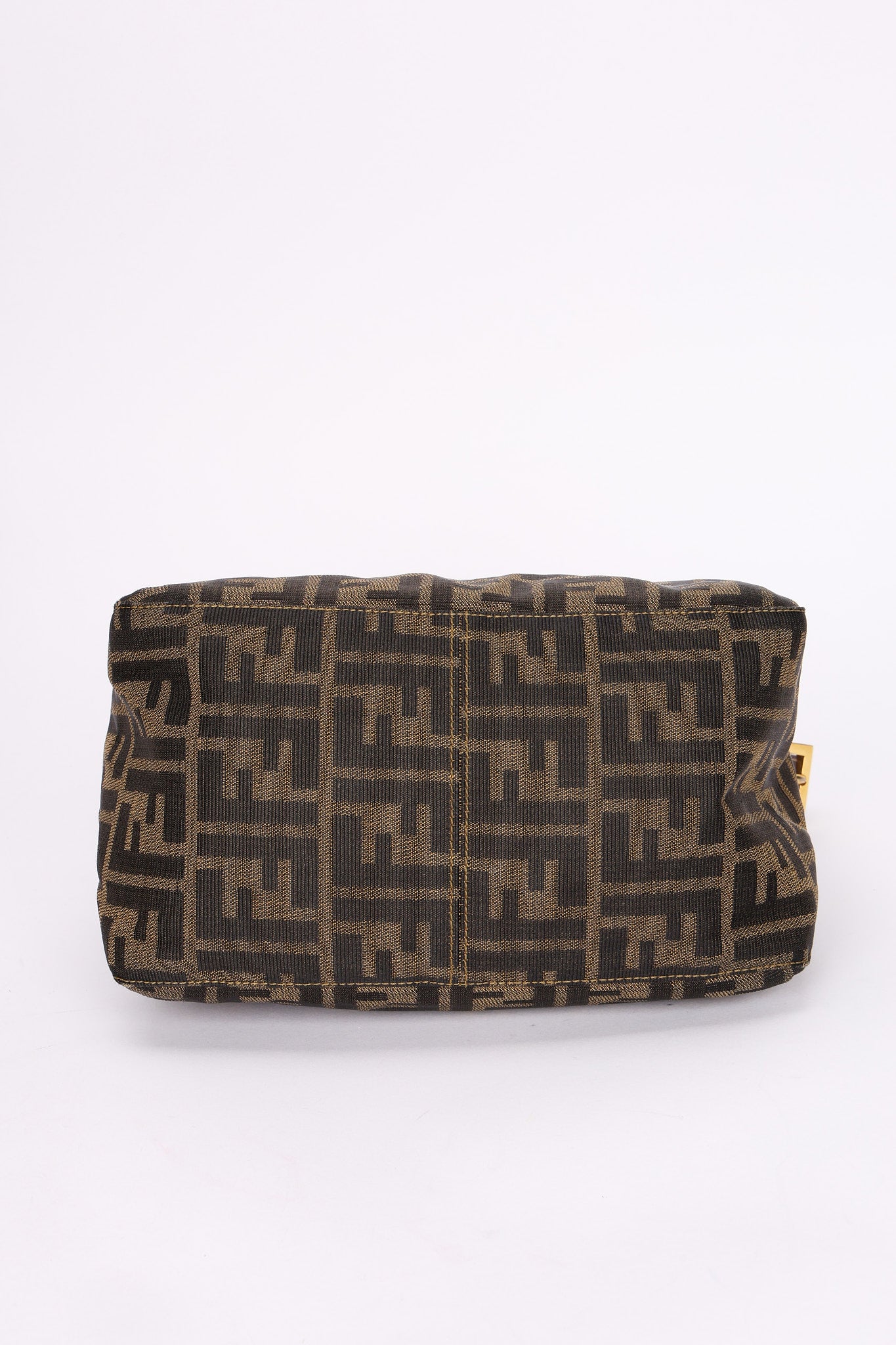 Fendi Zucca Double Flap Baguette GHW