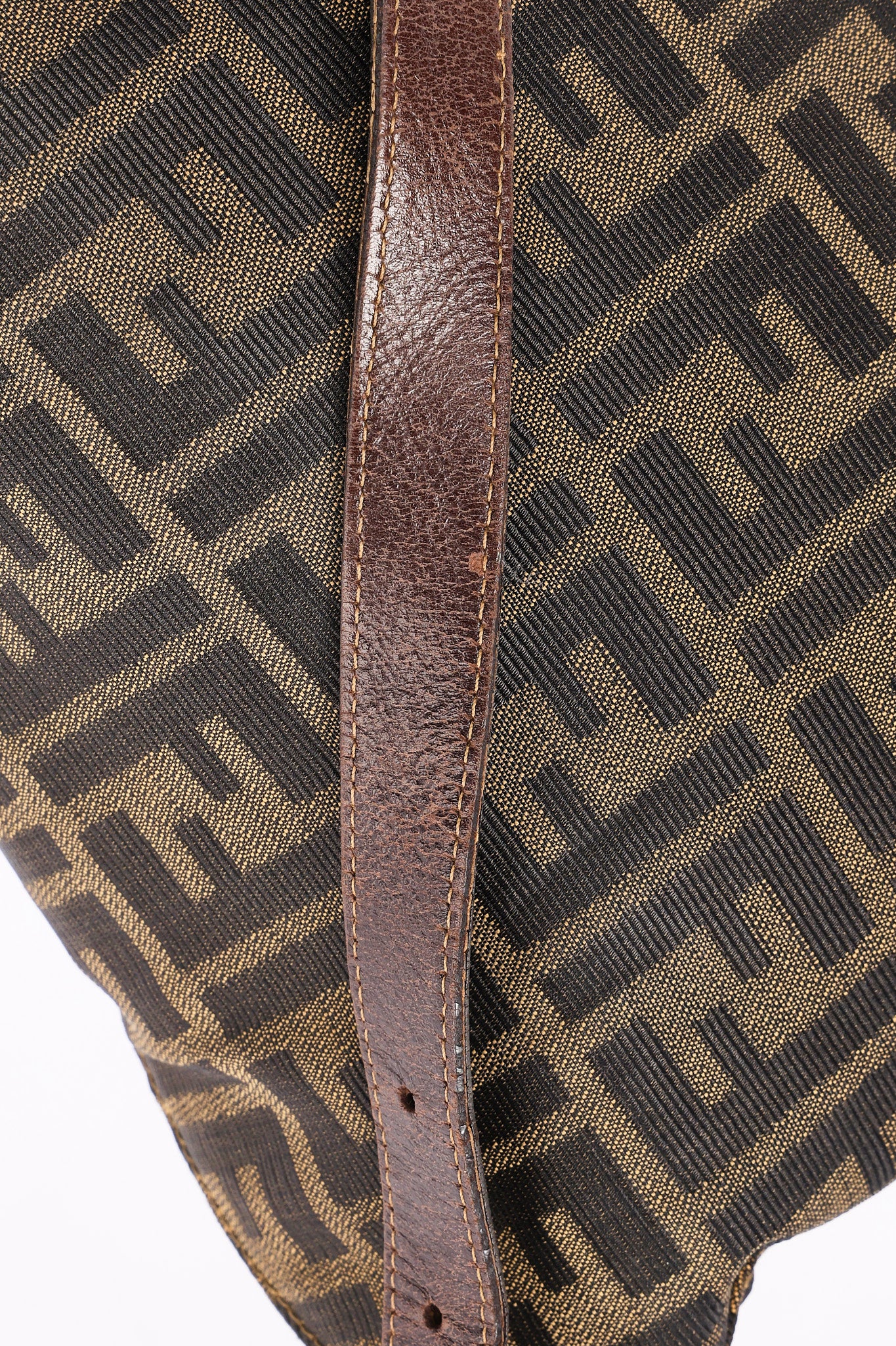 Fendi Zucca Double Flap Baguette GHW