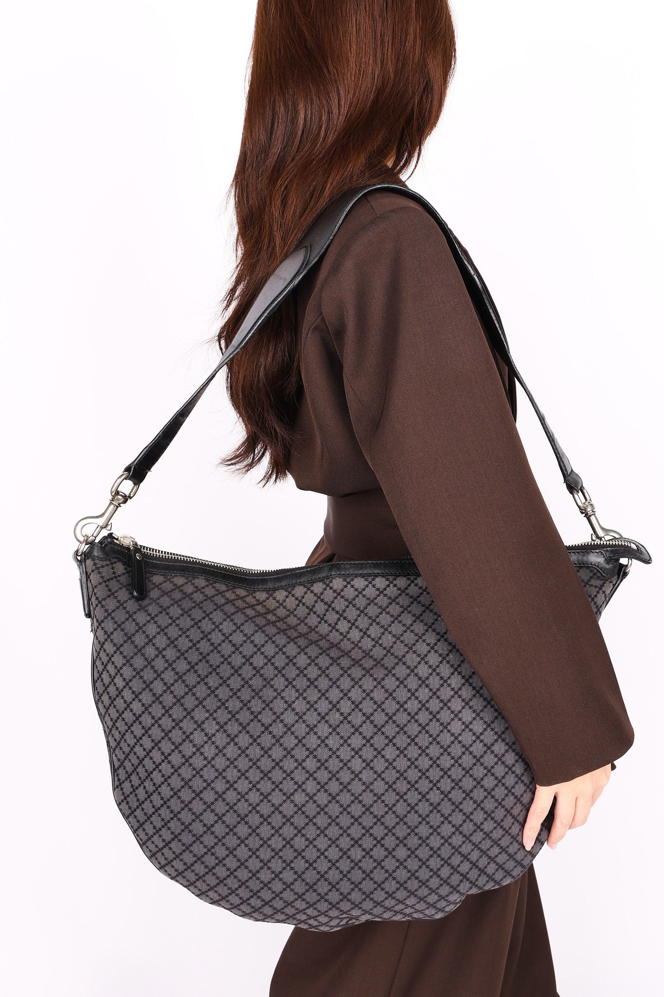 Gucci Diamante Half Moon Shoulder Bag