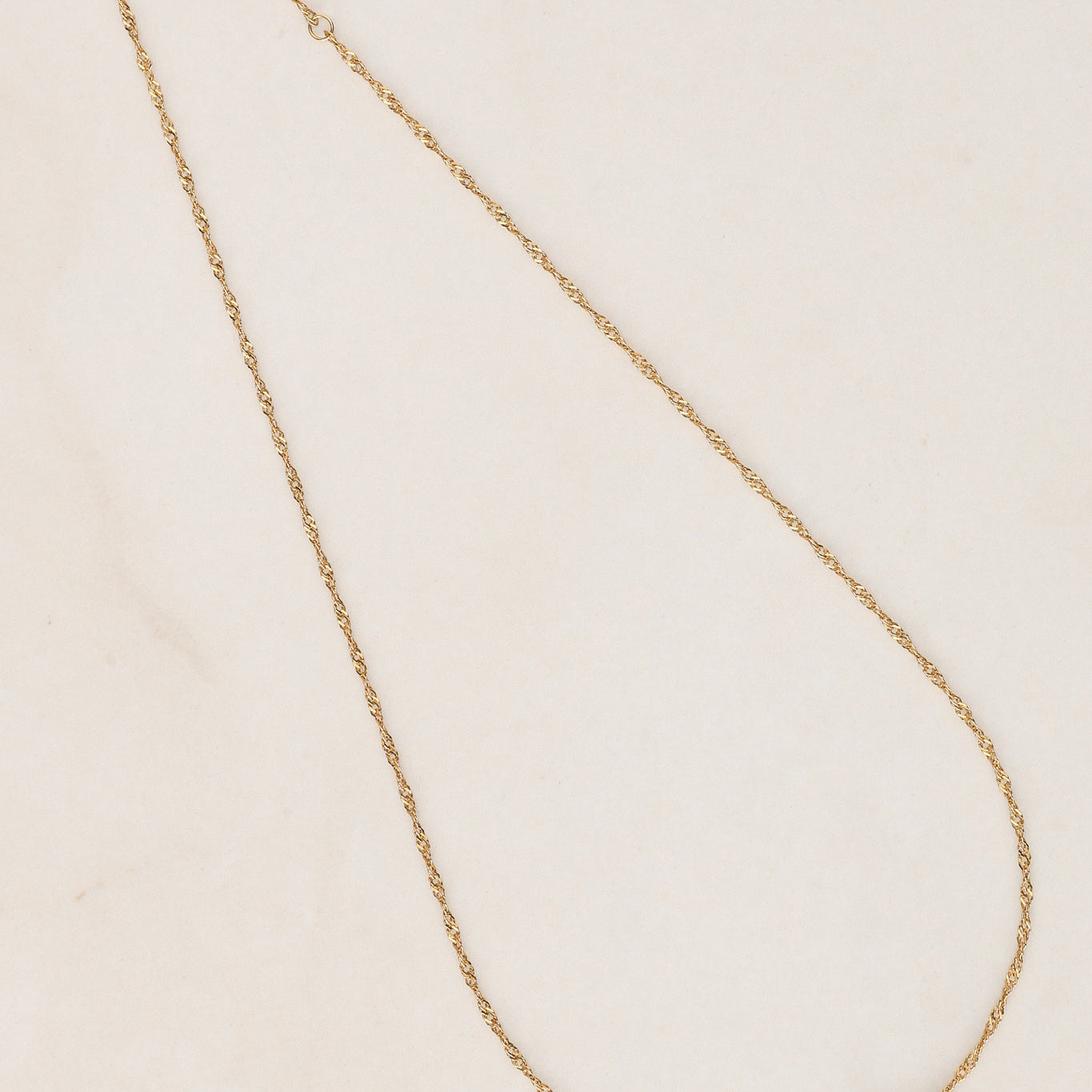 Vintage 18K Yellow Gold Peridot Pendant Necklace