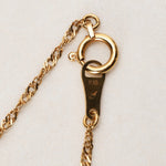 Vintage 18K Yellow Gold Peridot Pendant Necklace