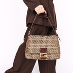 Fendi Zucchino Mamma Forever Baguette GHW