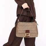 Fendi Zucchino Mamma Forever Baguette GHW