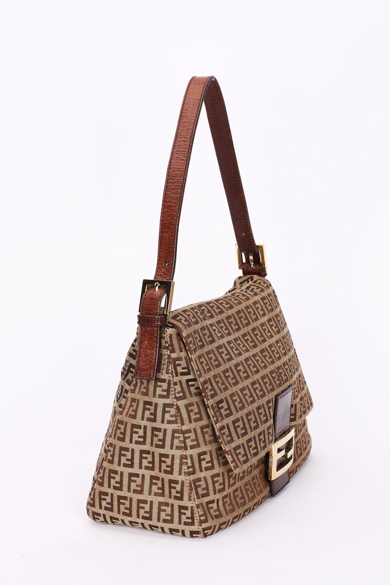Fendi Zucchino Mamma Forever Baguette GHW