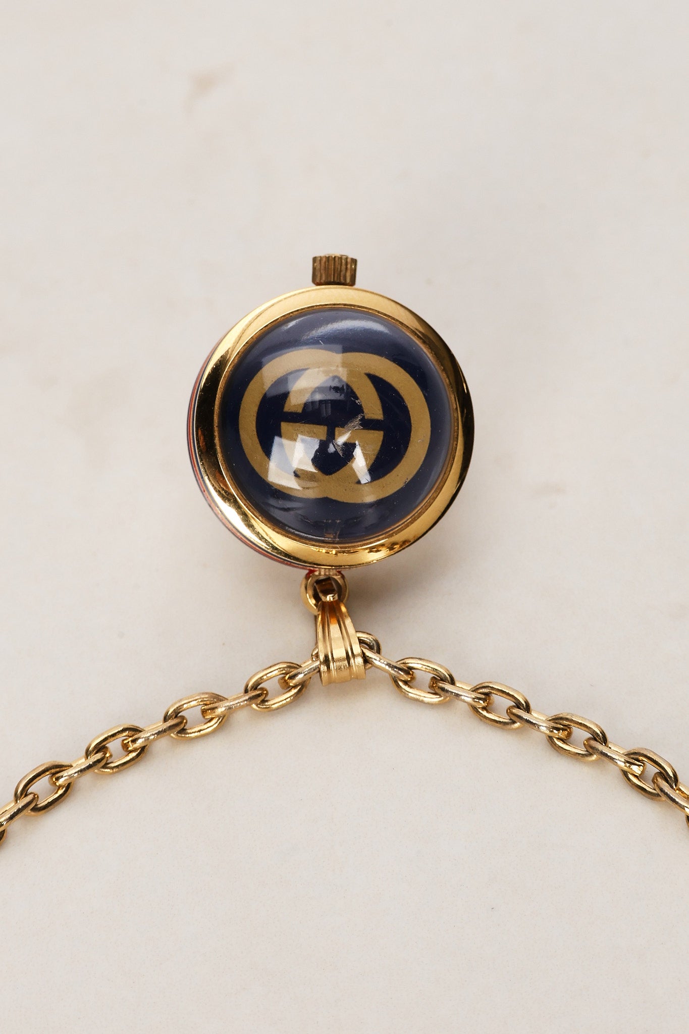 Gucci GG Watch Pendant Necklace