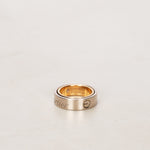 Cartier 18K Rose Gold and 18K White Gold Astro Love Ring, Size US 4
