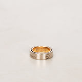 Cartier 18K Rose Gold and 18K White Gold Astro Love Ring, Size US 4