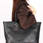 Chanel Shopping Fever Tote Black Caviar 2010 SHW - Drop 79
