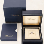 Chopard 18K White Gold Happy Diamonds Ring, Size US 6.75
