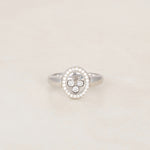 Chopard 18K White Gold Happy Diamonds Ring, Size US 6.75