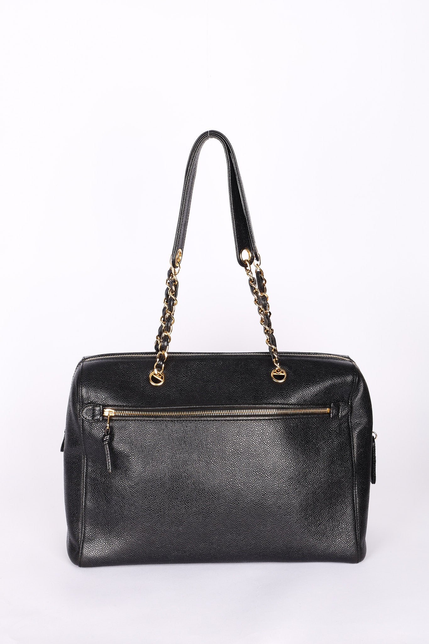 Chanel Timeless Bowler Bag Black Caviar 24K GP