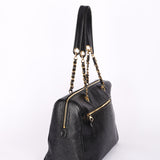Chanel Timeless Bowler Bag Black Caviar 24K GP
