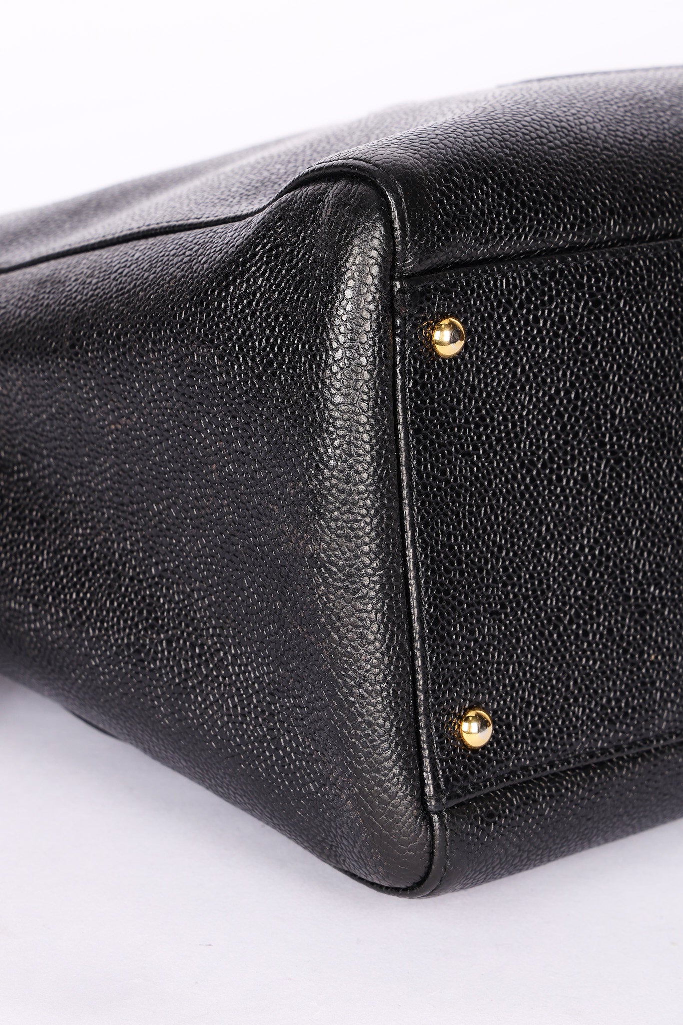 Chanel Timeless Bowler Bag Black Caviar 24K GP